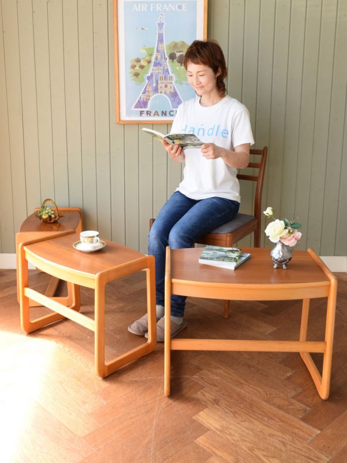 北欧スタイルのおしゃれなネストテーブル