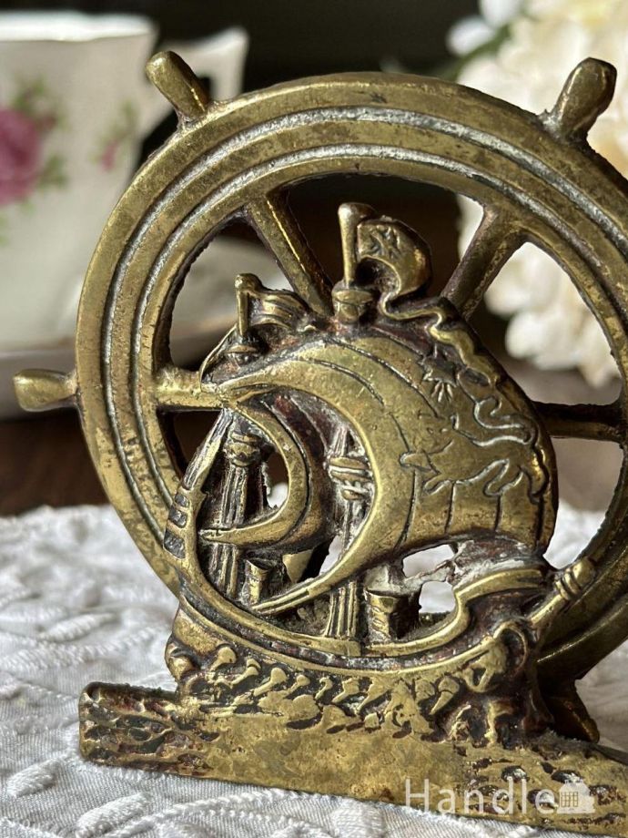 アンティーク真鍮製のレターラック