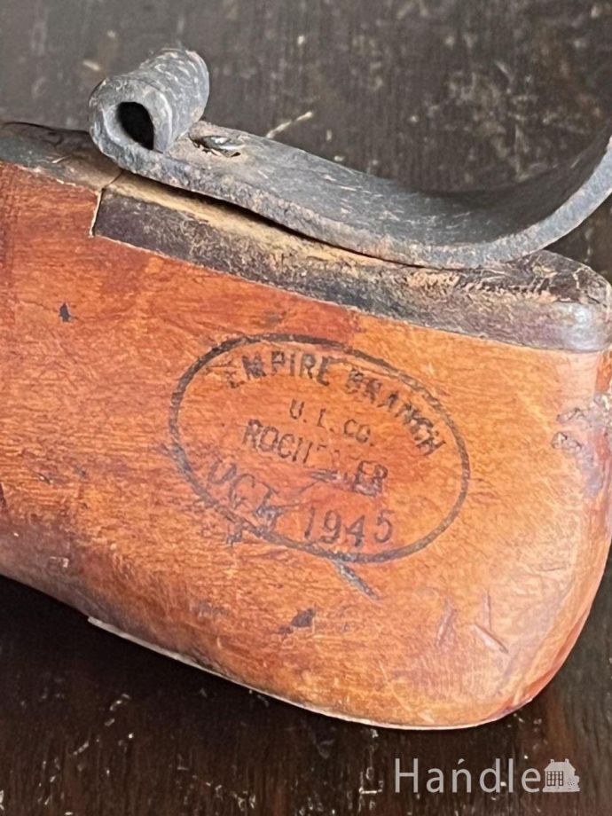 アンティークの木靴