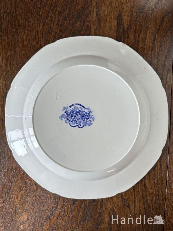 イギリスから届いたディナープレート、Burleigh(バーレイ)のブルー
