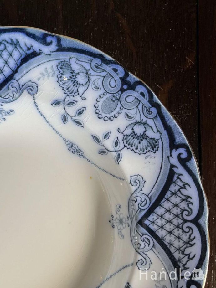 アンティークのスーププレート