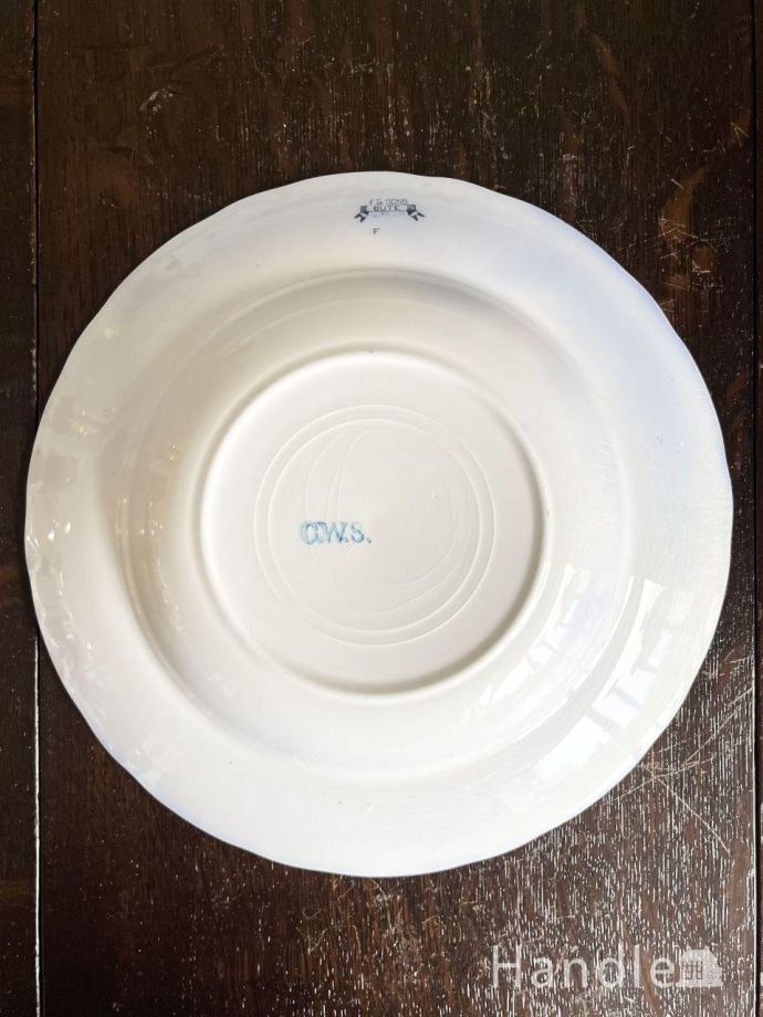 プレートの後ろ