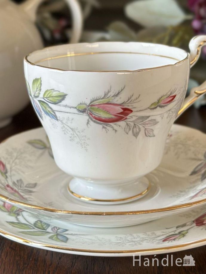 アンティークのカップ&ソーサー(トリオ)