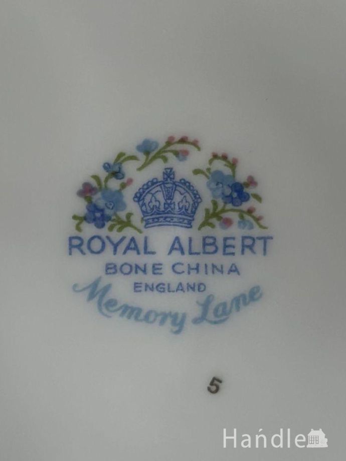 カップ&ソーサーのバックスタンプ