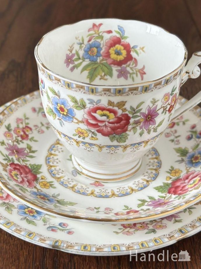 アンティークのカップ＆ソーサー(トリオ)