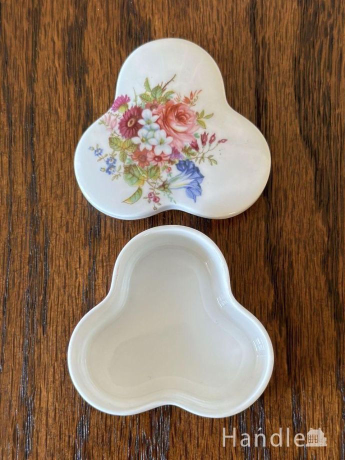 ハマースレイ　トリンケット　小物入れ 英国から届いたハマースレイ(Hammersley)の陶磁器、クローバーの形の