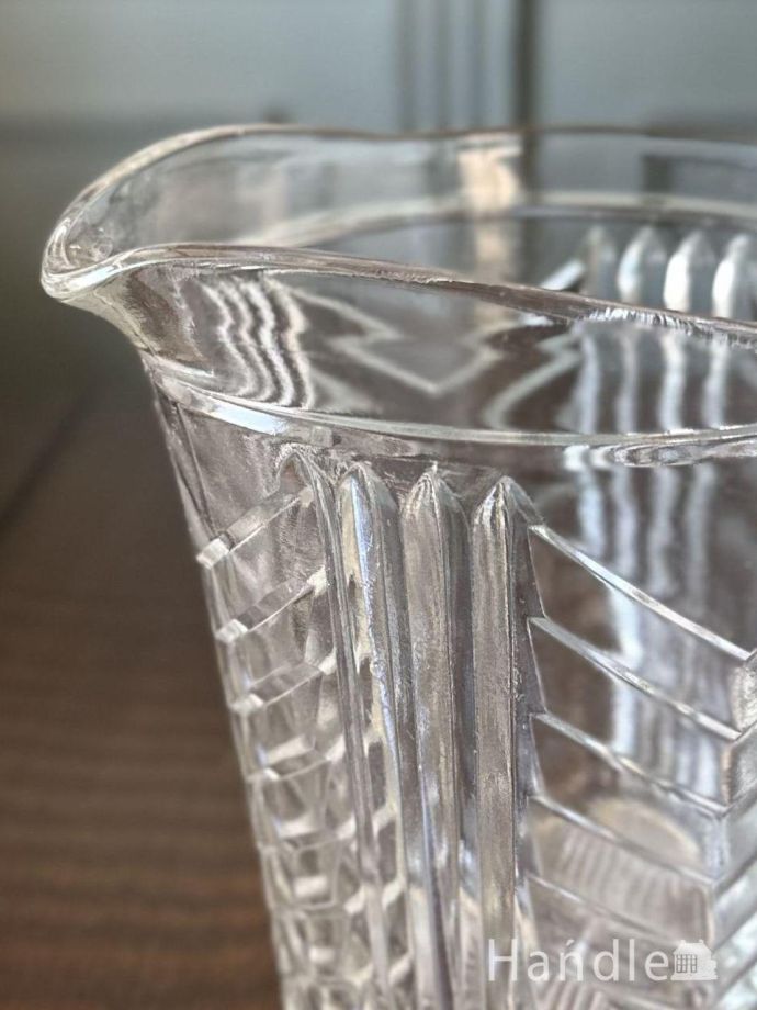 アンティークガラスのレモネードジャグ