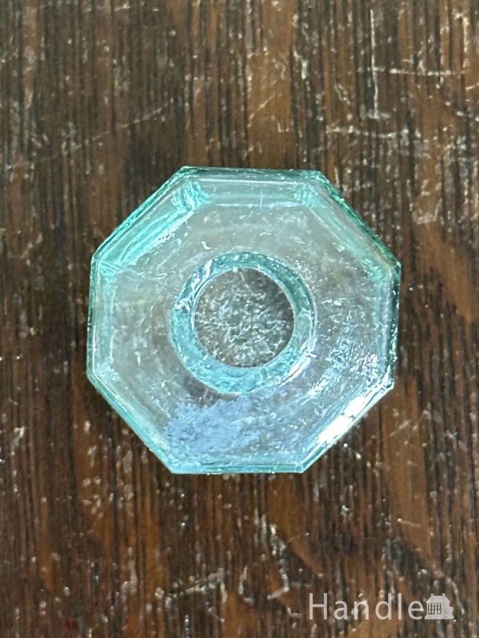 イギリスから届いたアンティークガラス雑貨、八角形のヴィクトリアン