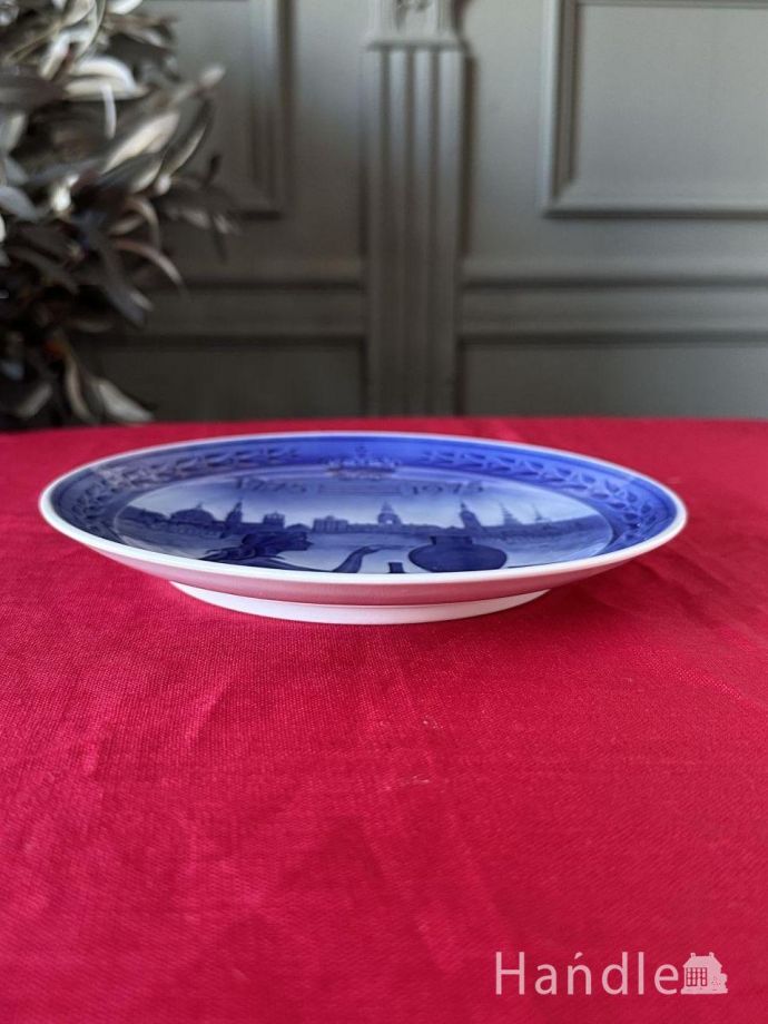 1775-1975年ロイヤルコペンハーゲンの記念皿、創立200年記念の