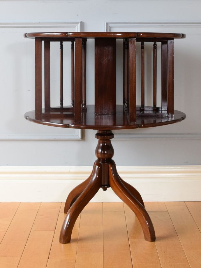 アンティーク本棚の後ろ姿