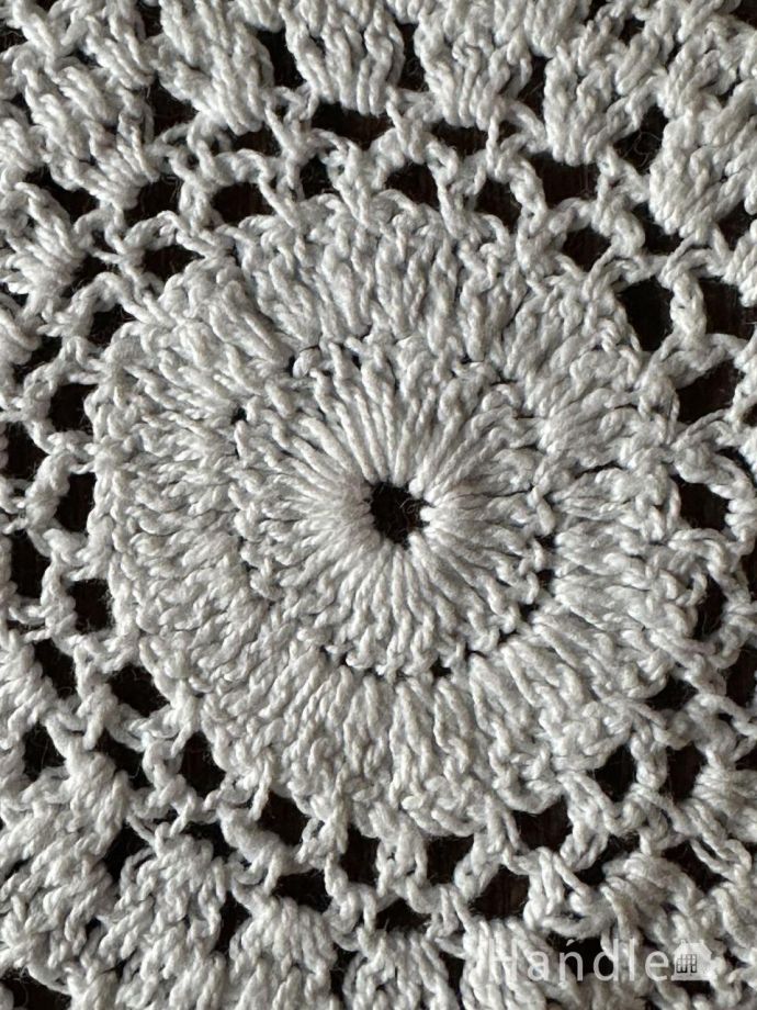 お花模様のクロッシェレースのコースター、フランスから届いた