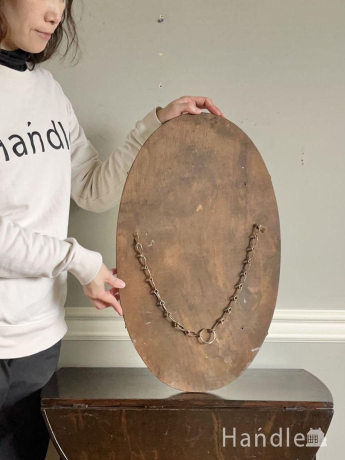 アンティークの鏡の裏