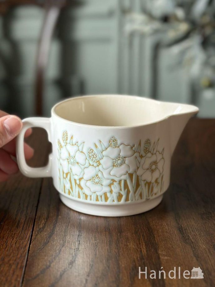 イギリスのビンテージ食器、ホーンジー社のFleur（フルール）のミルク