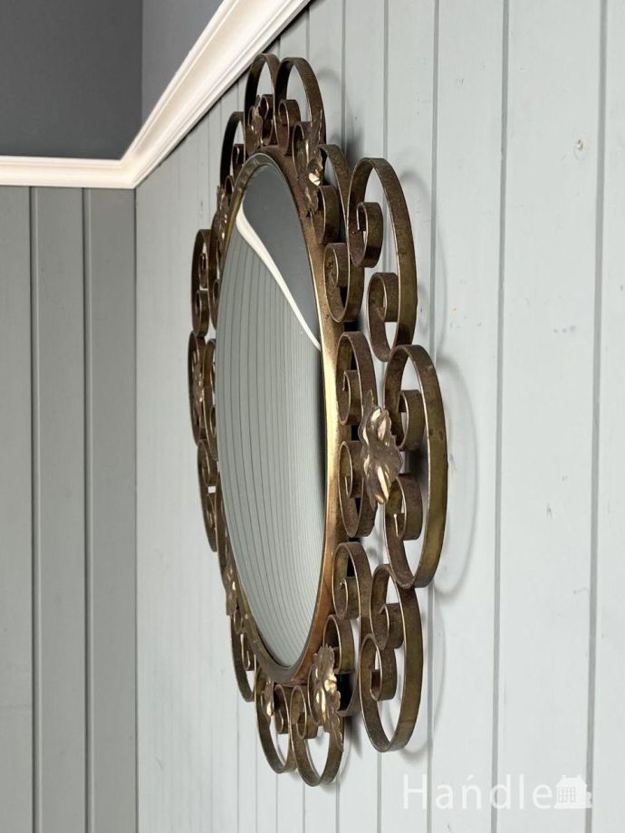 アンティークミラーの側面