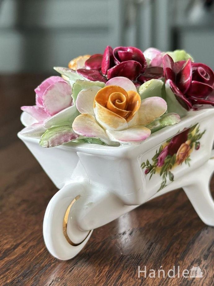 アンティークの陶花