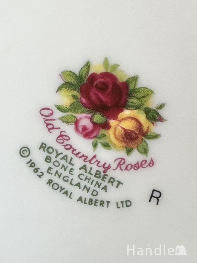 オールドカントリーローズのバックスタンプ