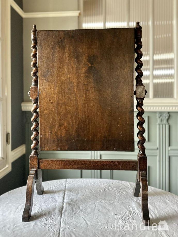 アンティークミラーの裏側