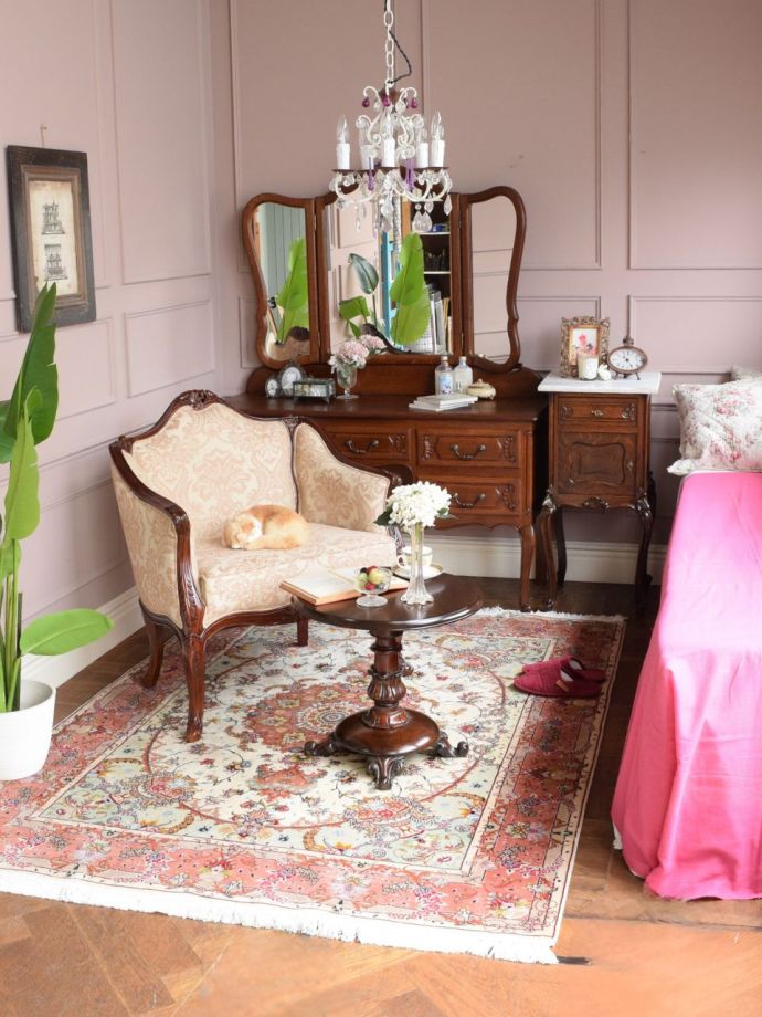 ベッドルームで使うペルシャ絨毯