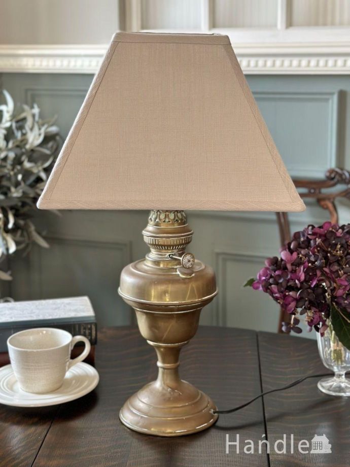 アンティークの照明、テーブルランプ