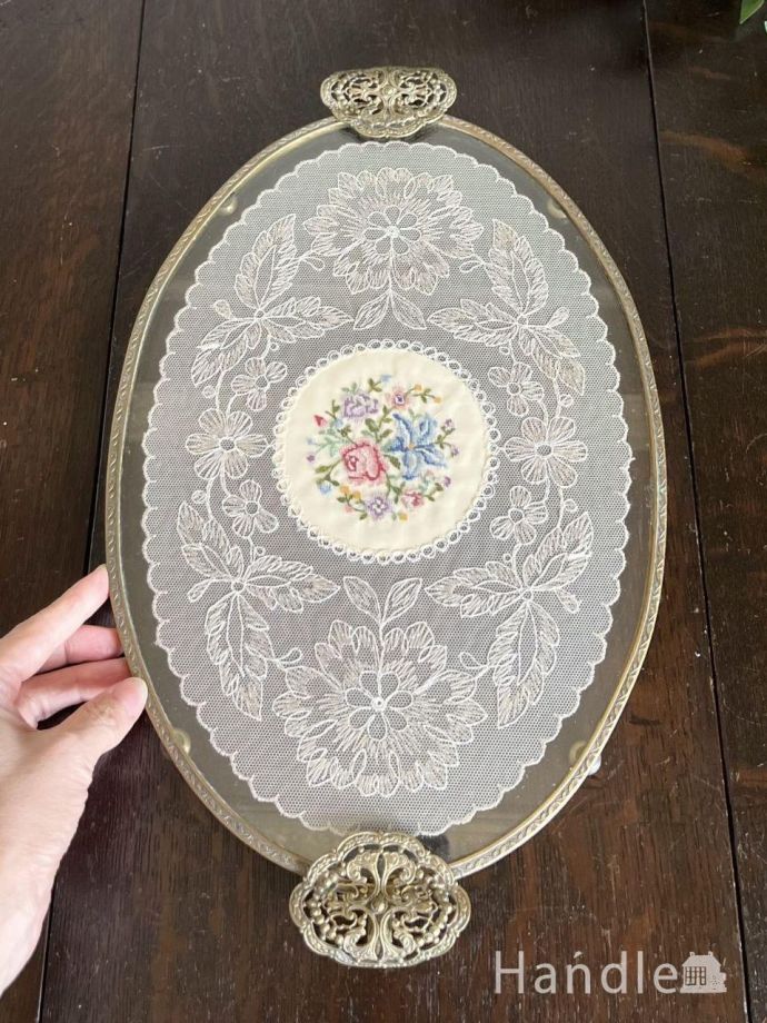 アンティークのおしゃれなトレイ