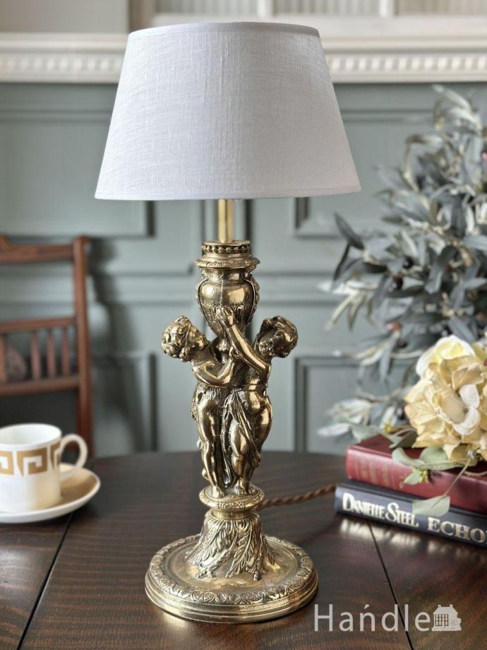 アンティークの照明、テーブルランプ