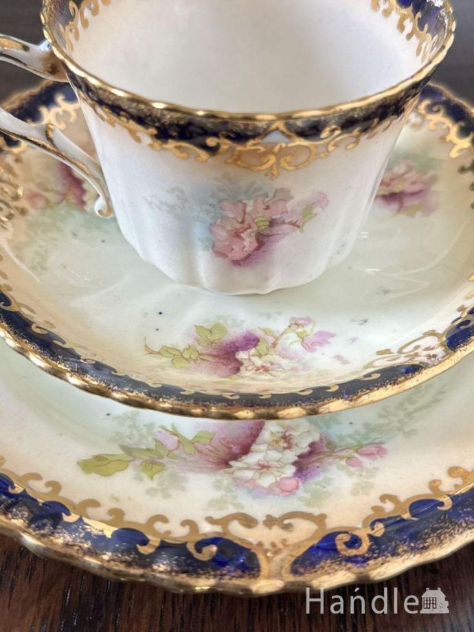 アンティークのカップ&ソーサー(トリオ)