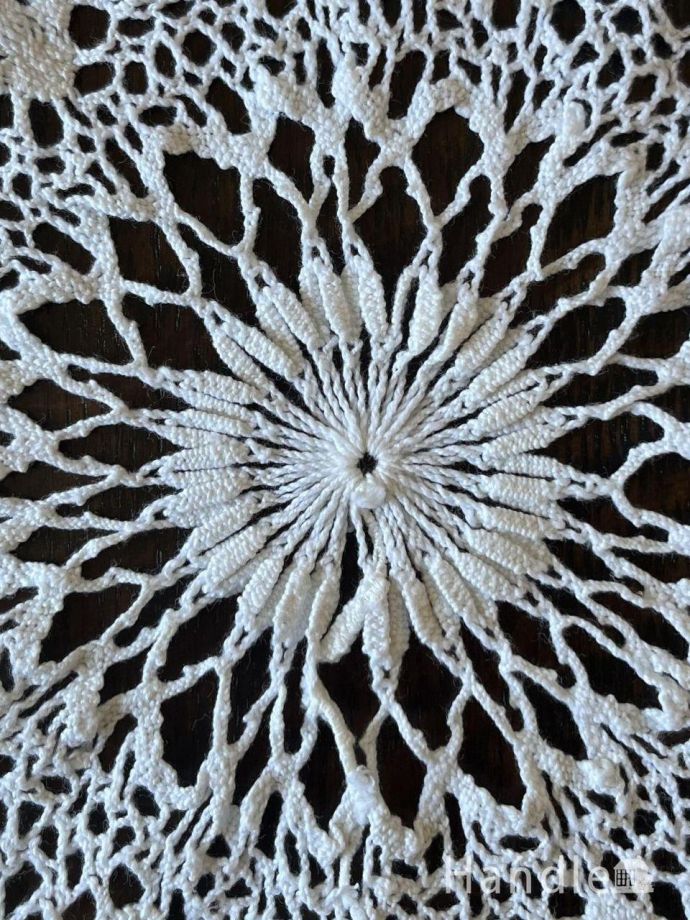 フランス アンティークドイリーサークル型 フランスアンティーク風の