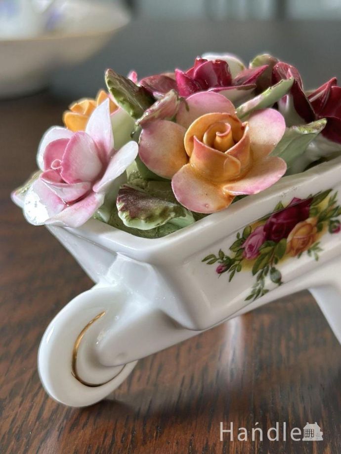 アンティークの陶花