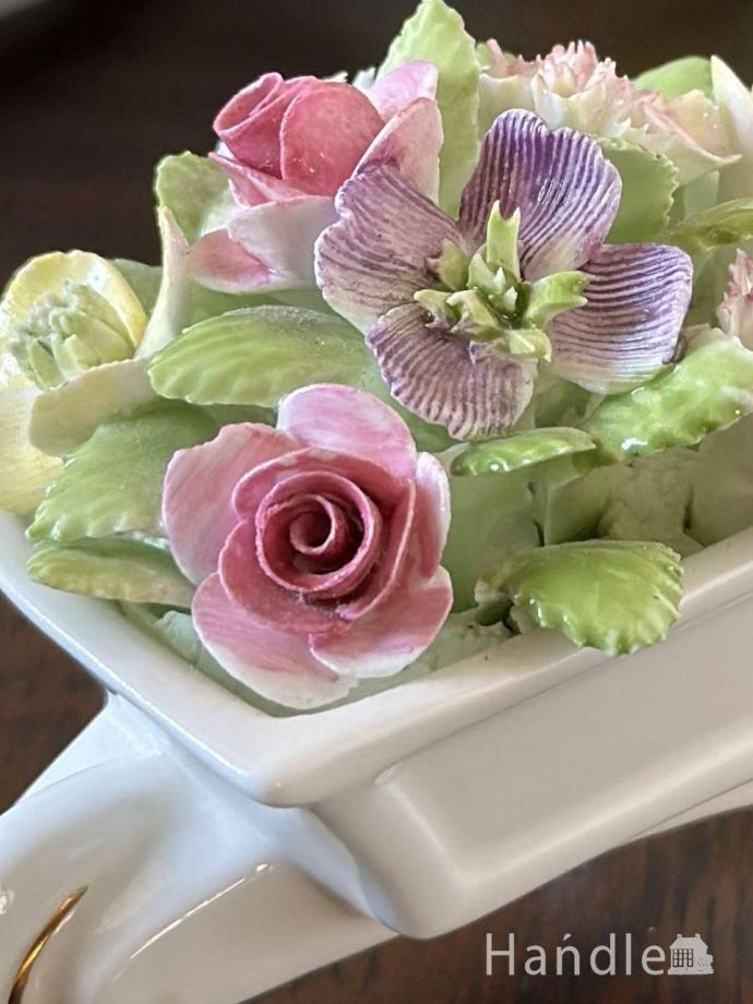 アンティークの陶花