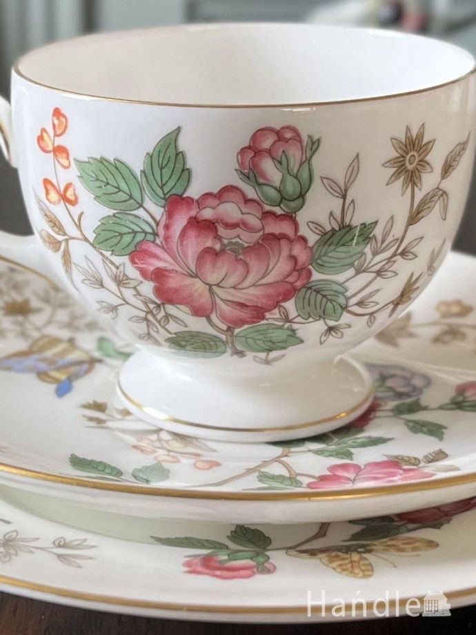 アンティークのカップ＆ソーサー(トリオ)