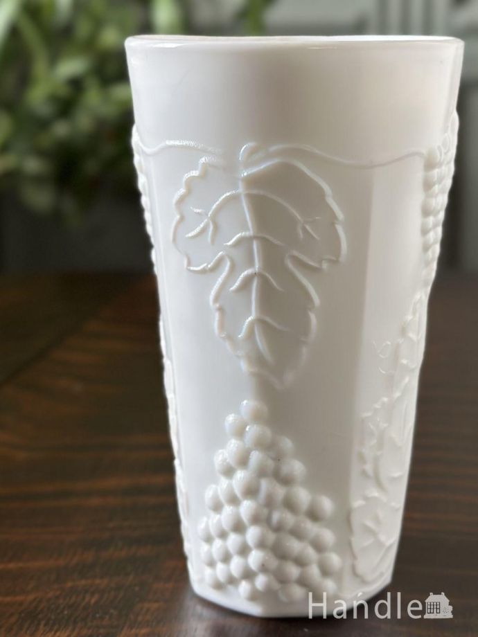 アンティークガラスのフラワーベース