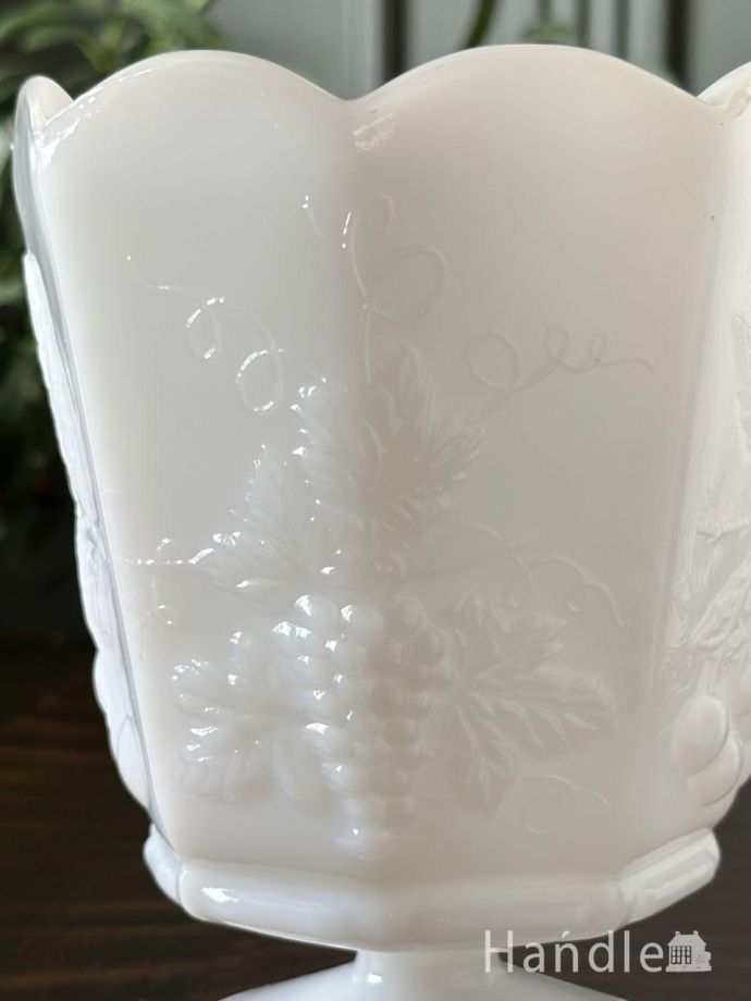 アンティークガラスの雑貨、フラワーベース