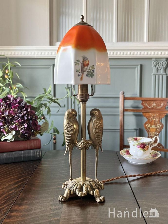 アンティークの照明、テーブルランプ