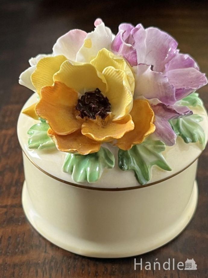 アンティークの陶花