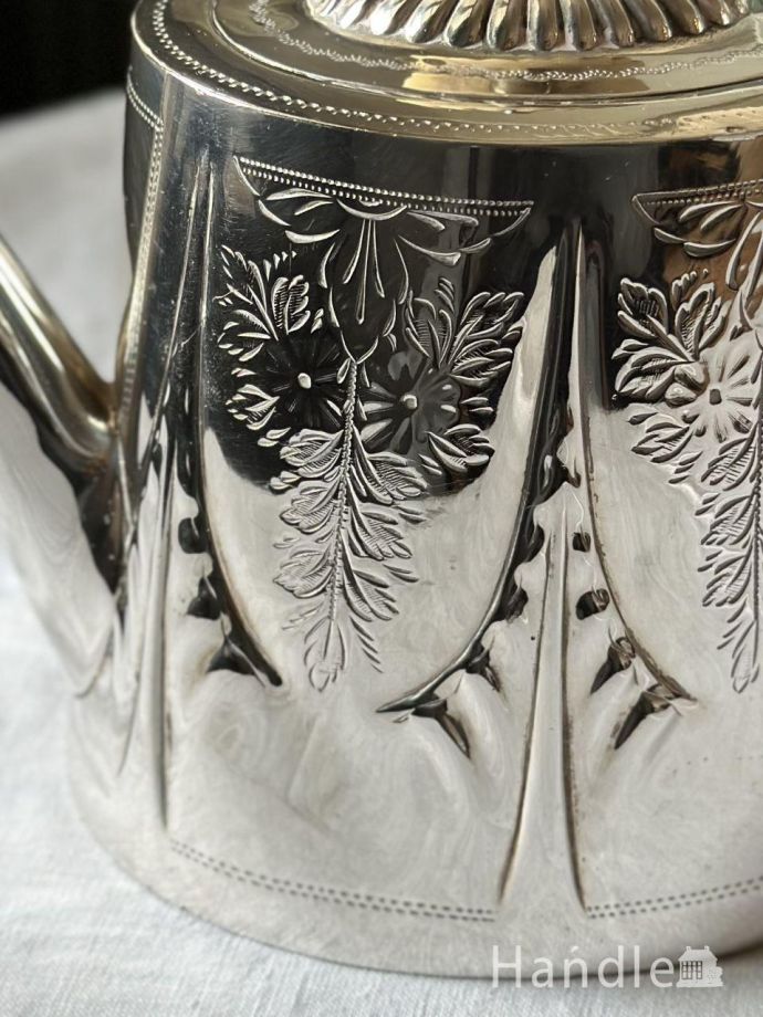 ジョージアンスタイルの美しいティーポット、英国アンティークの