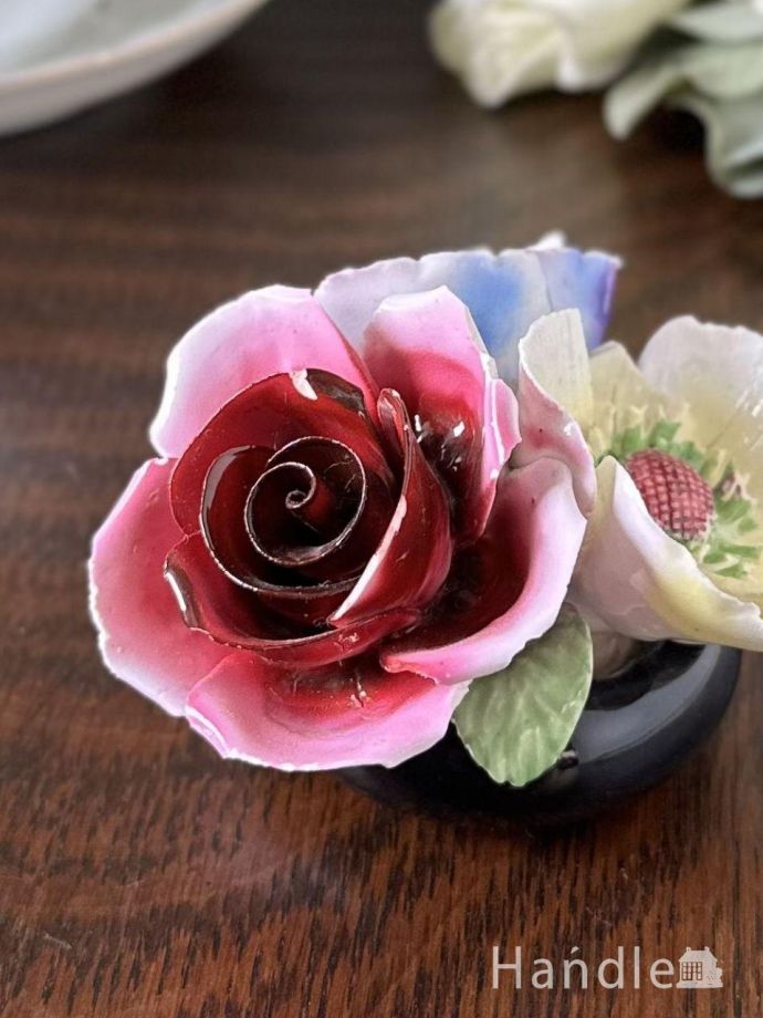 アンティークの陶花