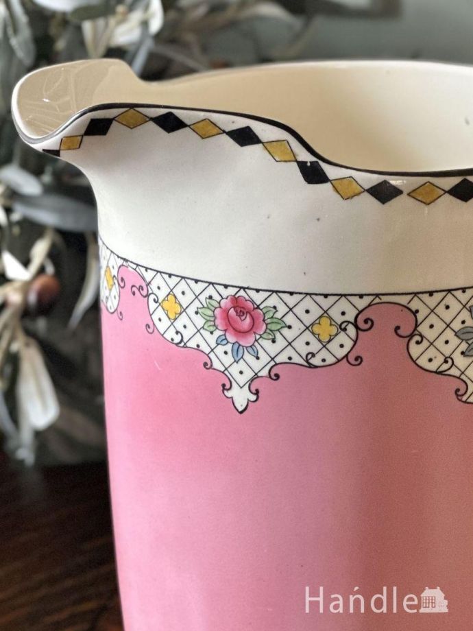 イギリスから届いたアールデコのDevon Ware、バラの花が描かれた美しい