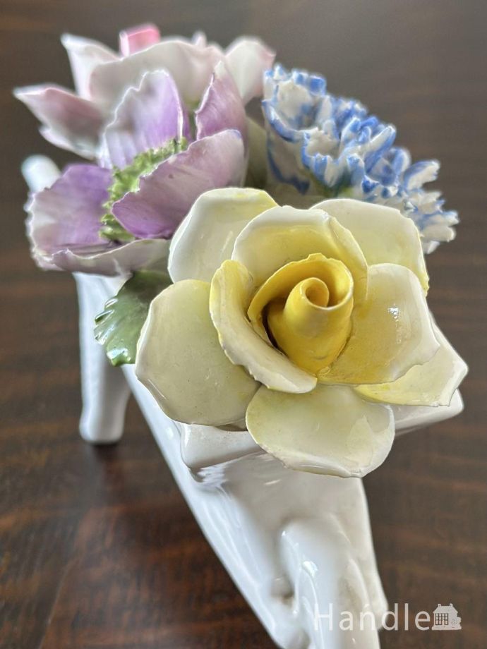 アンティークの陶花