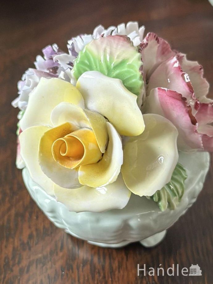 アンティークの陶花