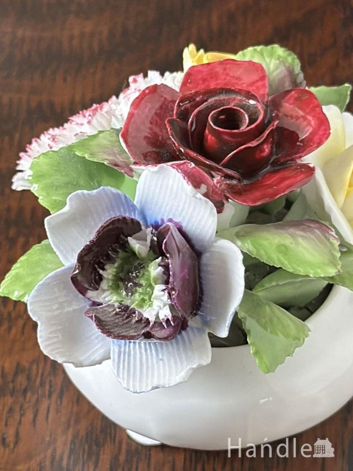 アンティークの陶花