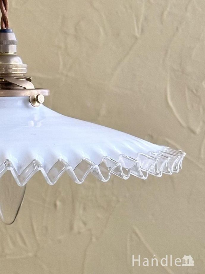 アンティークガラスのランプシェード