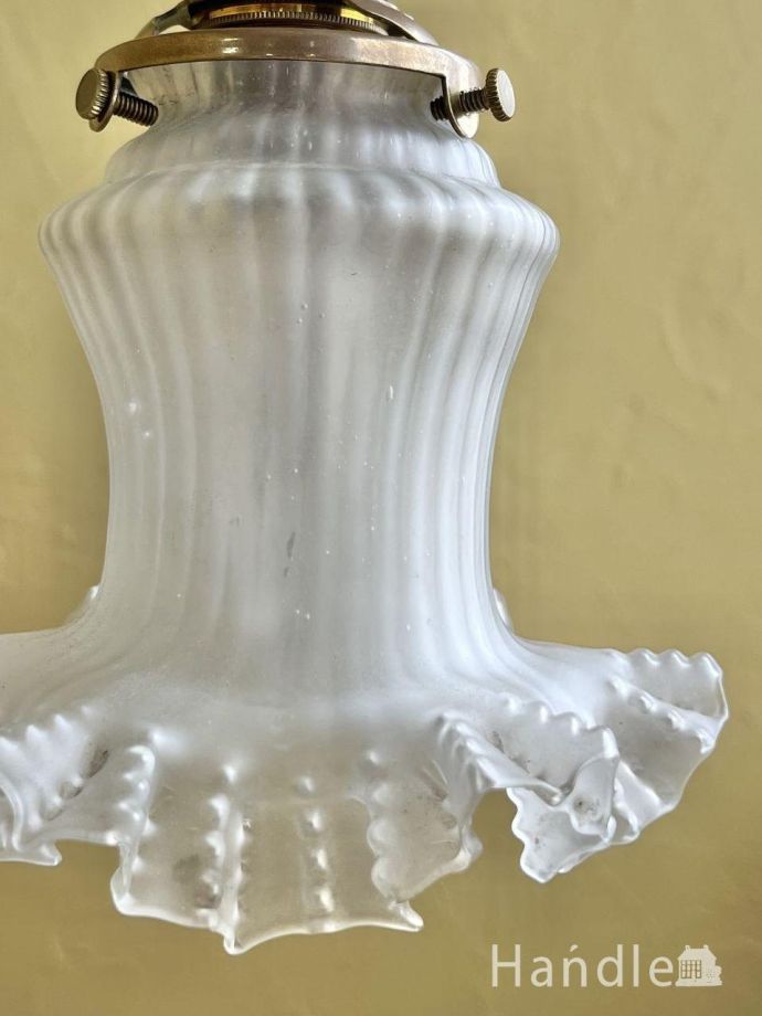 アンティークガラスのランプシェード