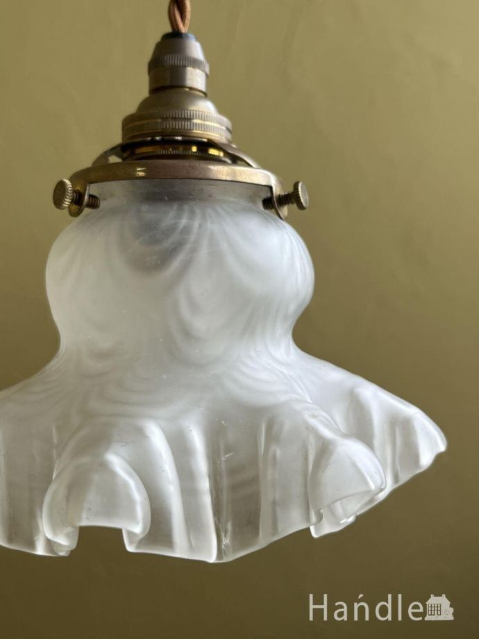 アンティークガラスのランプシェード