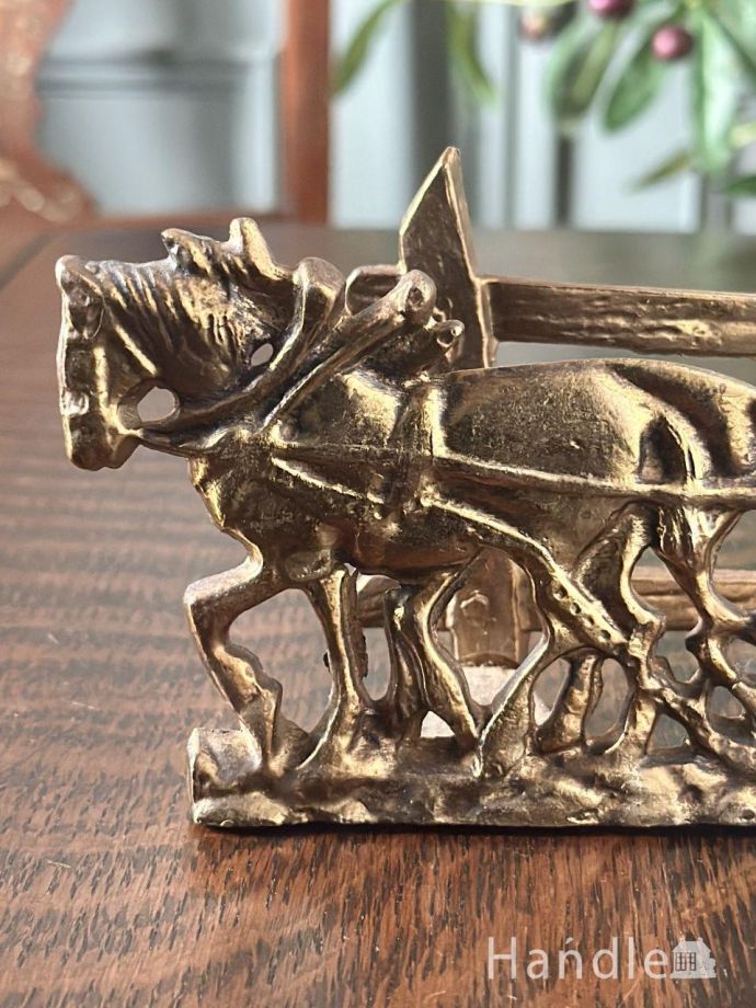 アンティーク真鍮製のレターラック