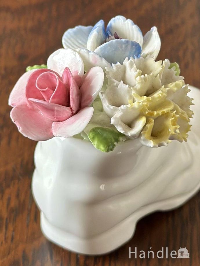 アンティークの陶花