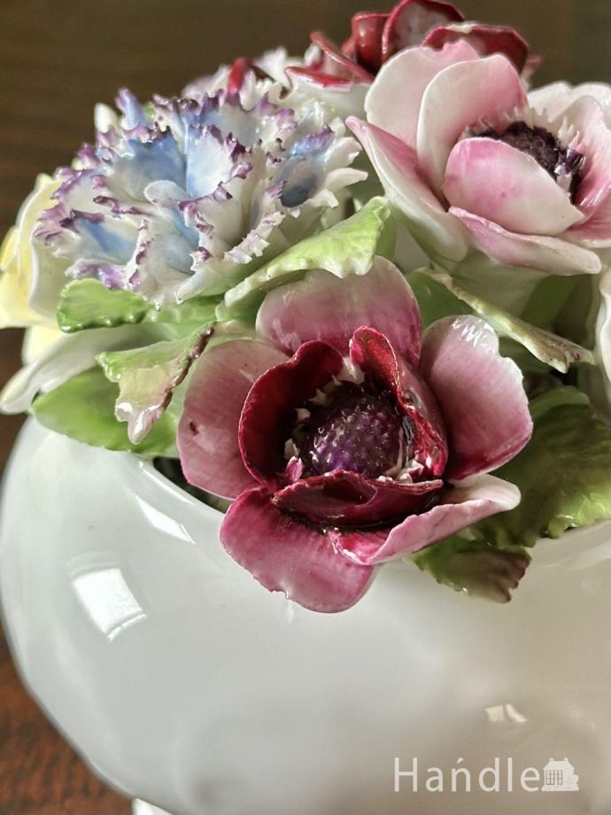 アンティークの陶花