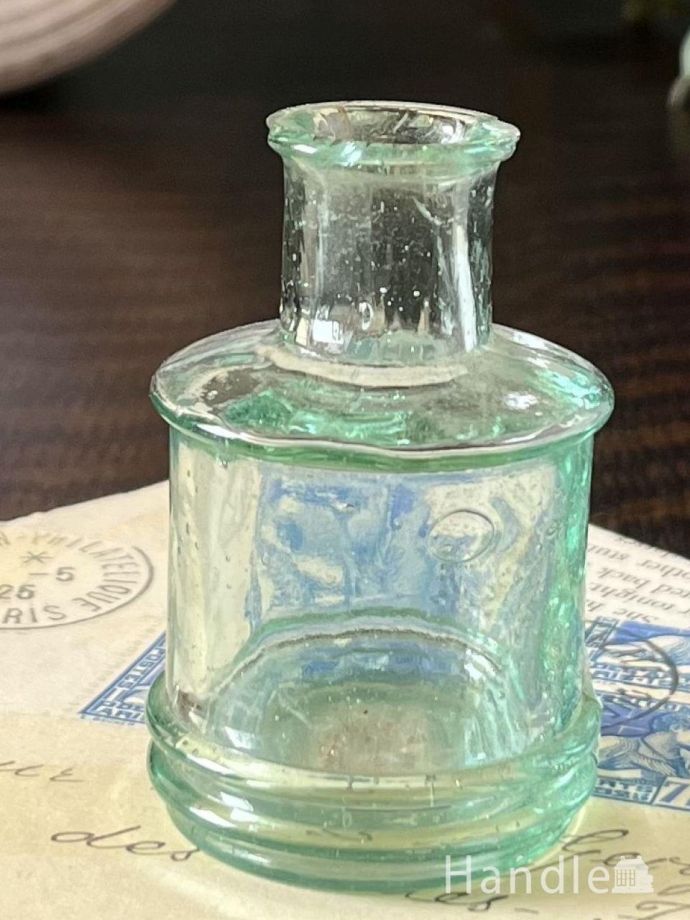 アンティークガラスのインク瓶