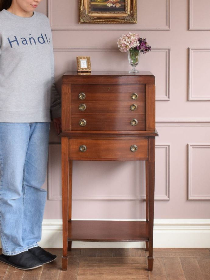 英国アンティークのカトラリーチェスト