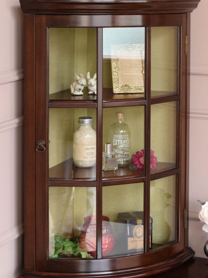 アンティークガラスの扉