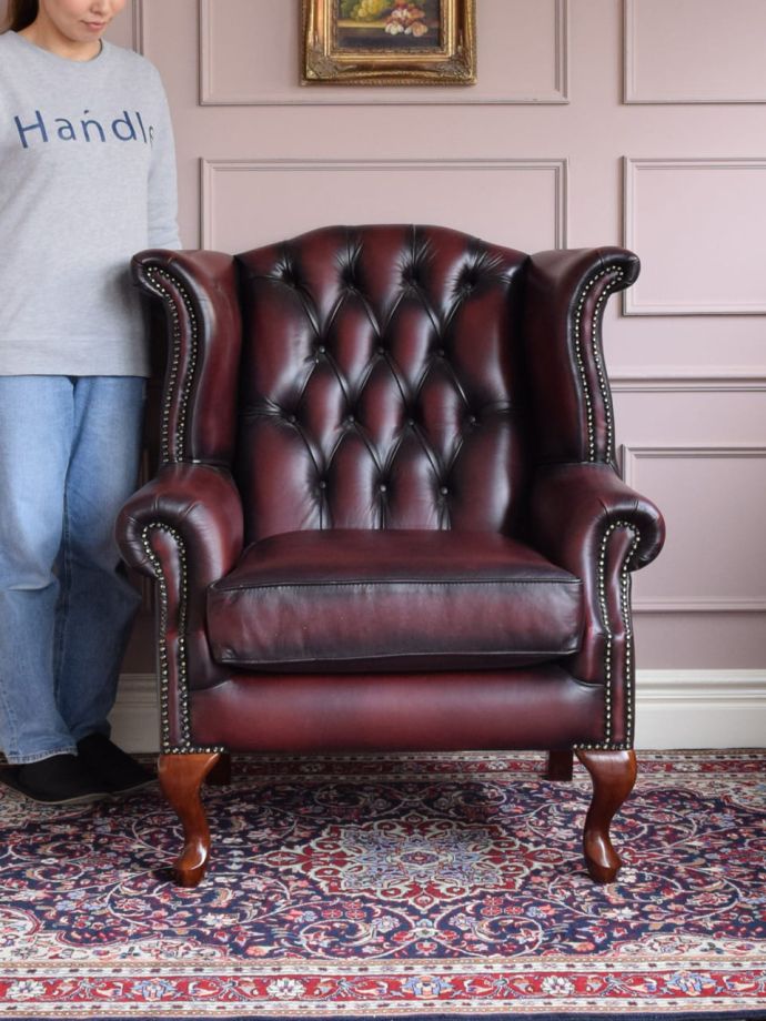 英国アンティークのパーソナルチェア